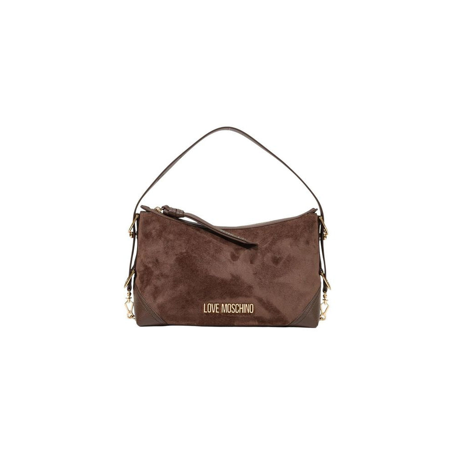 Brown Polyester Handbag