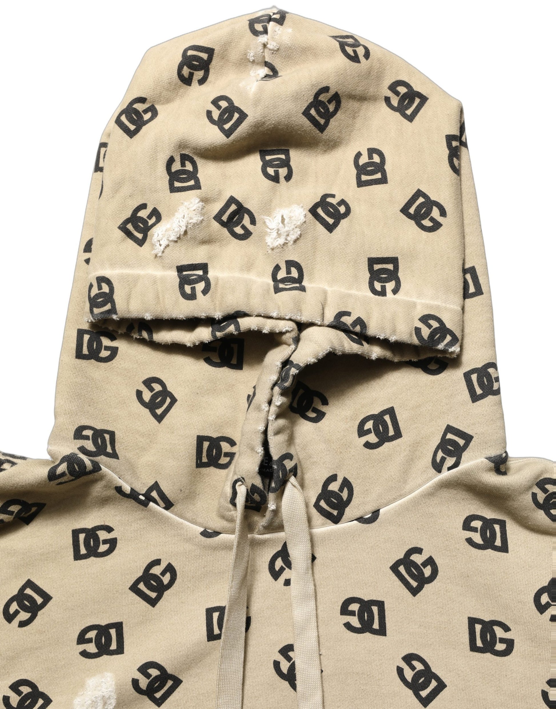 Brown Cotton Logo Hooded Sweatshirt Sweater