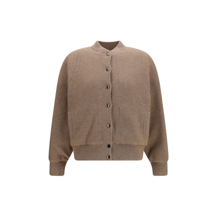 Beige Cashmere Bomber