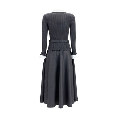 Gray Polyamide Casual Dress