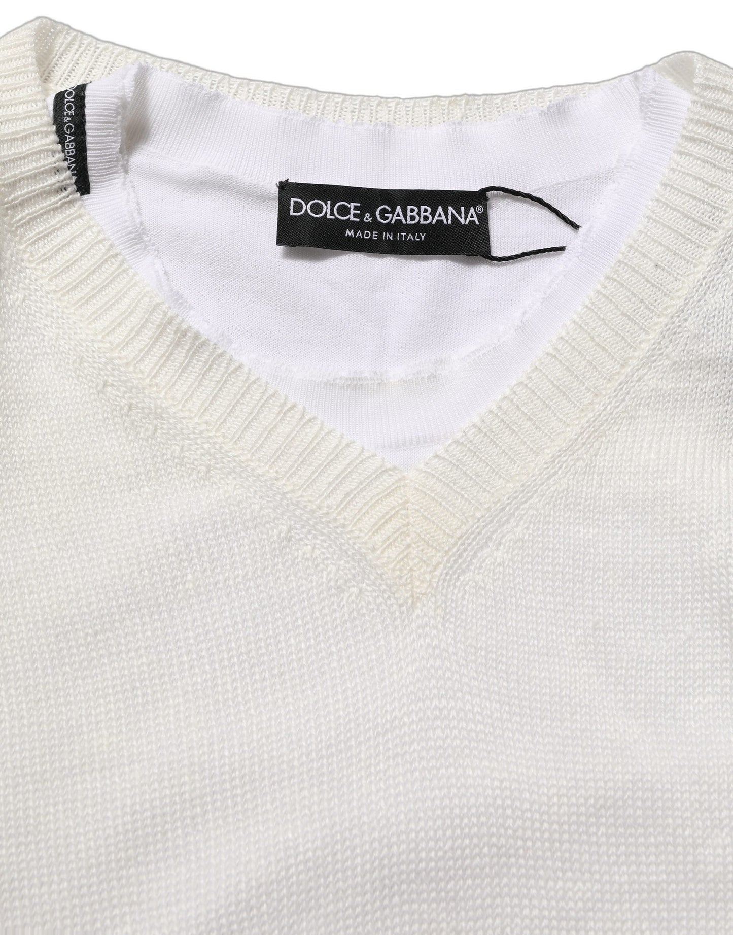 White Flax CrewNeck Layered Pullover Sweater