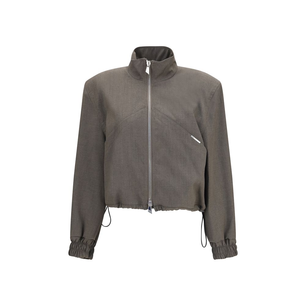 Brown Wool Oves Aries Bomber