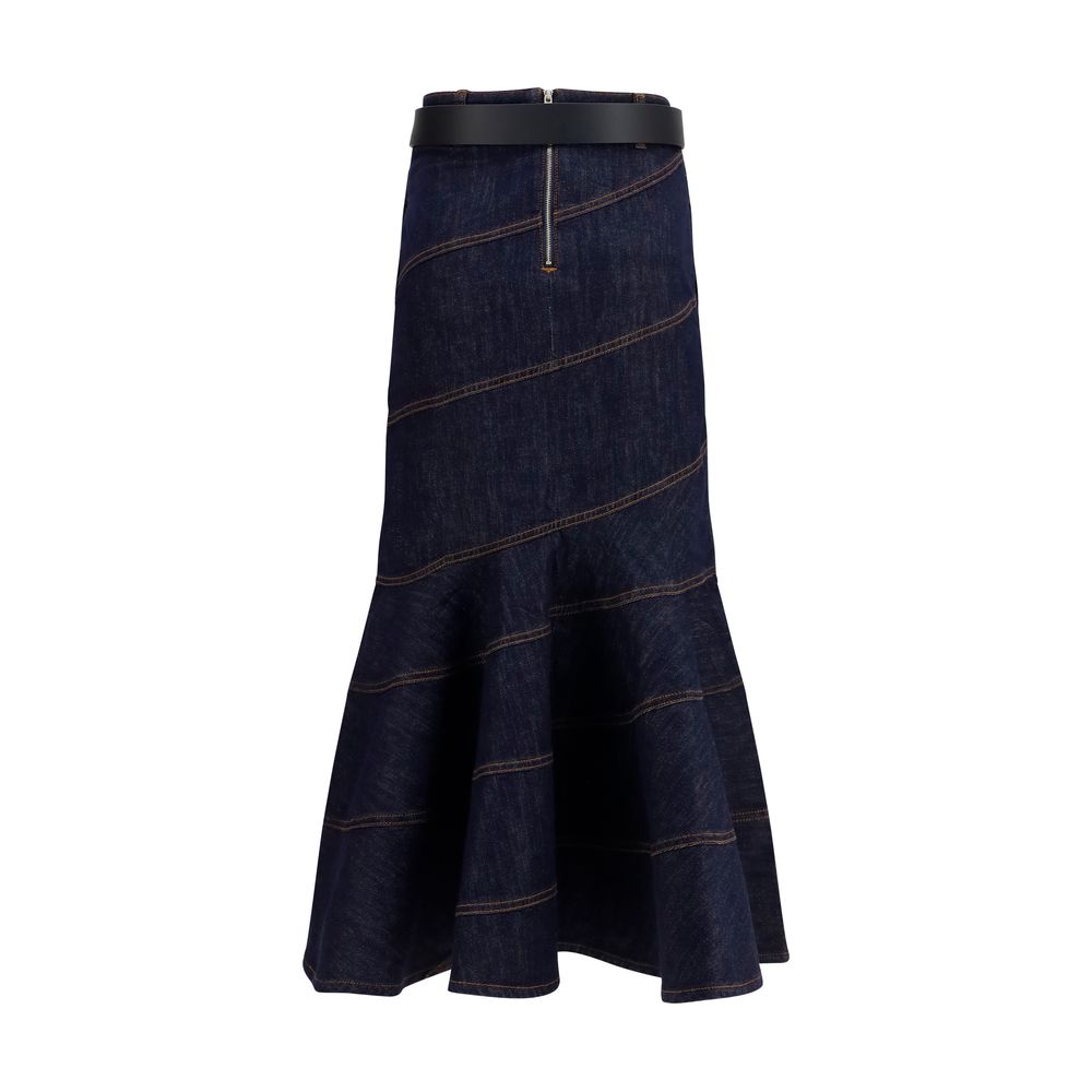 Blue Denim Skirt