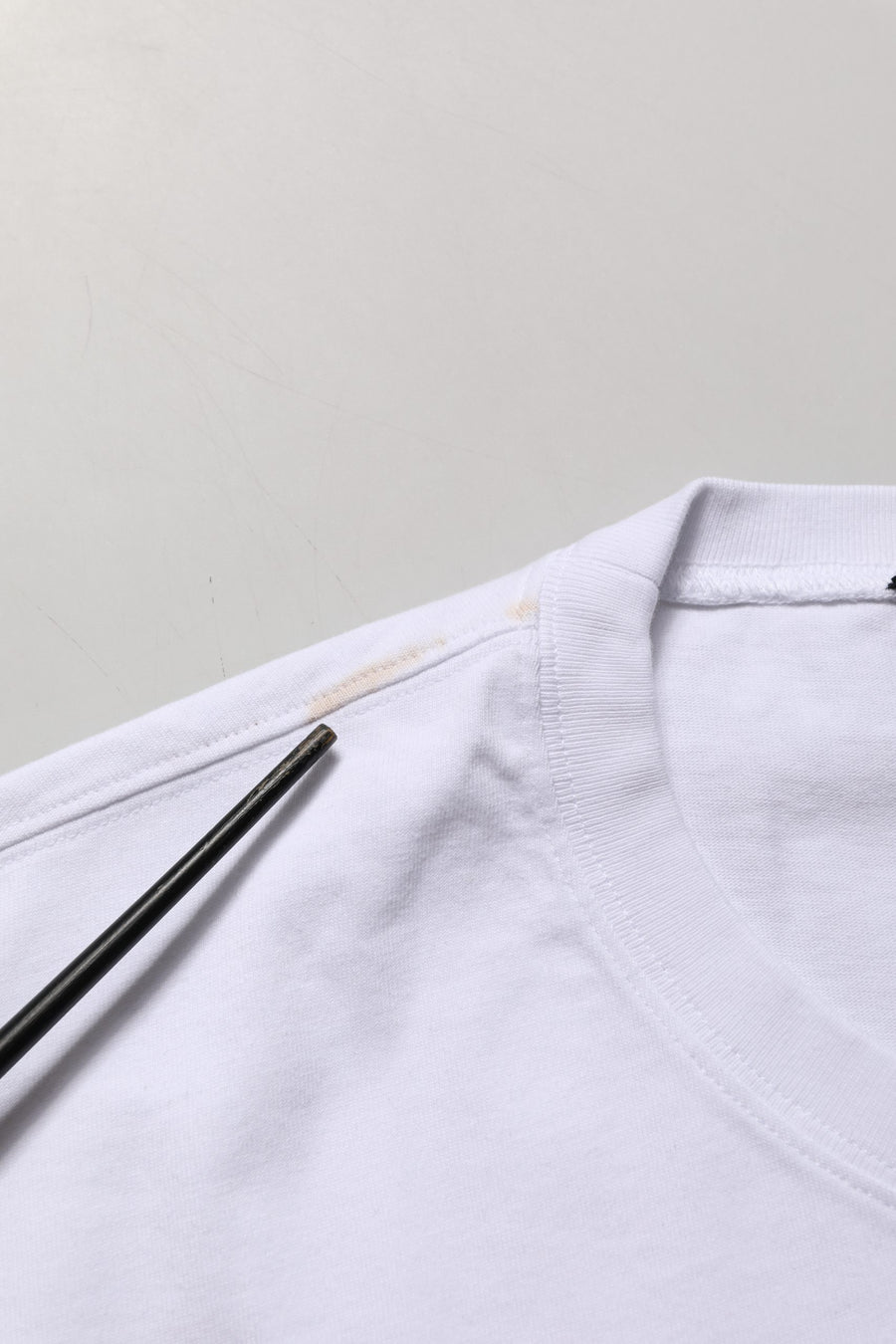 White Blue Stripe Cotton Short Sleeve T-shirt
