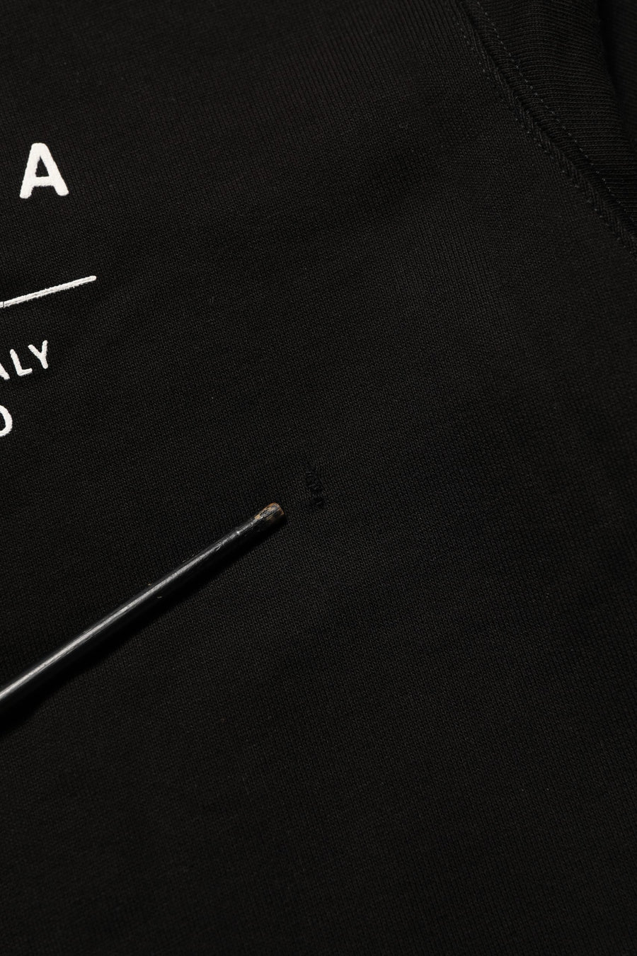 Black Cotton Logo Print Sweatshirt Sweater