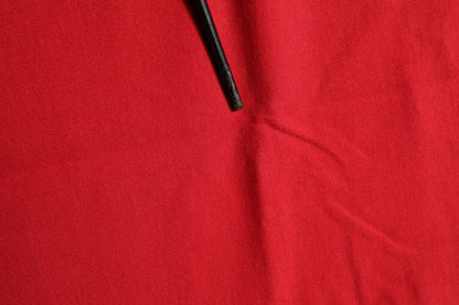 Red Cotton Graphic Print Crew Neck T-shirt