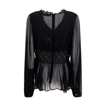 Black Viscose Blouse