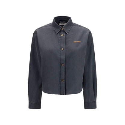Gray Denim Shirt
