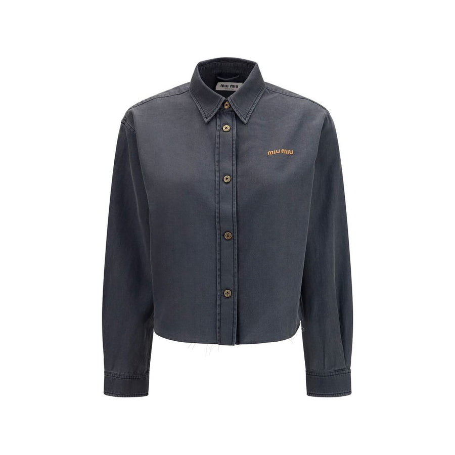 Gray Denim Shirt