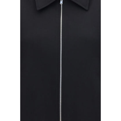 Black Wool Oves Aries Full-Length Jacket