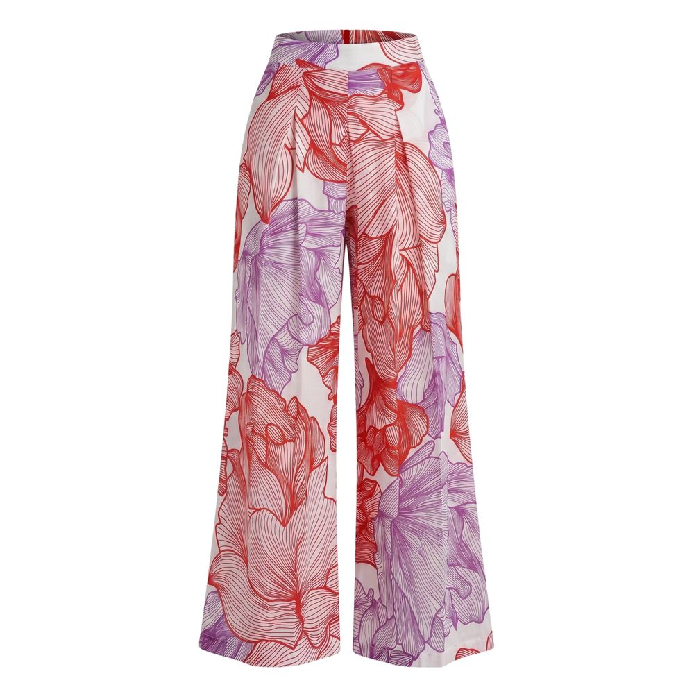 Red Cotton Women Pants
