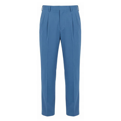Blue Cotton Men's Pants