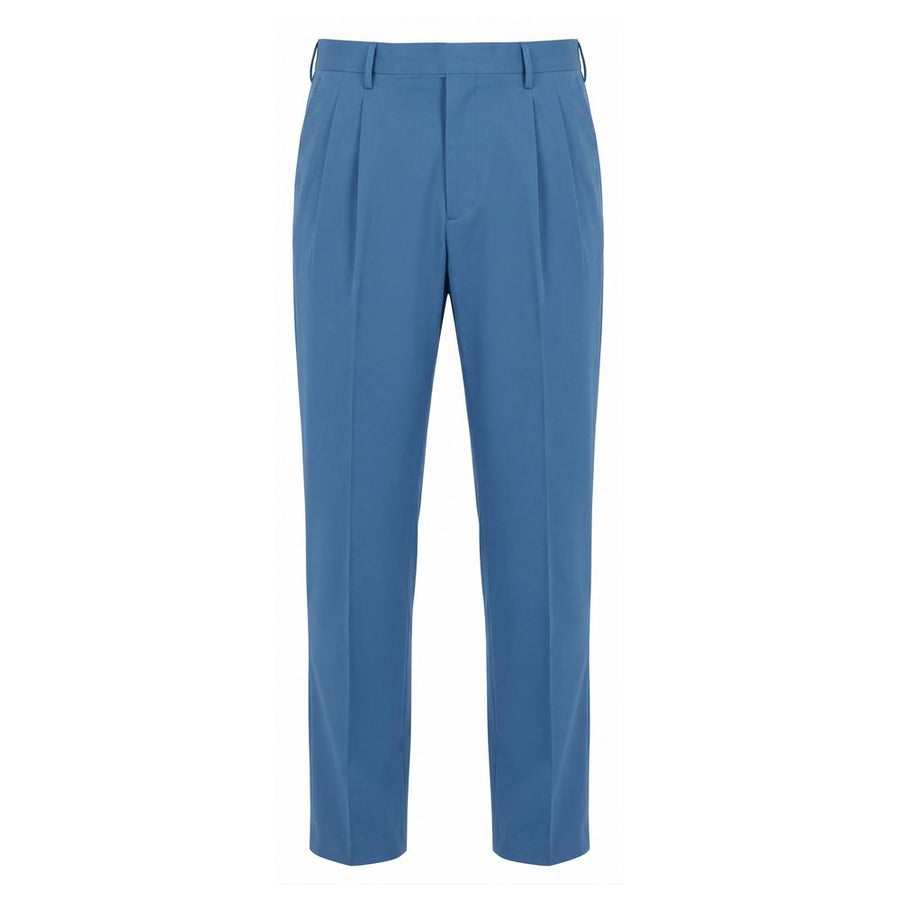 Blue Cotton Men's Pants