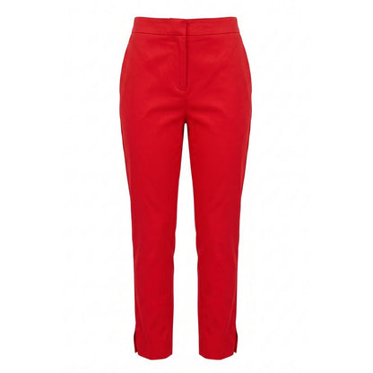 Red Cotton Women Pants