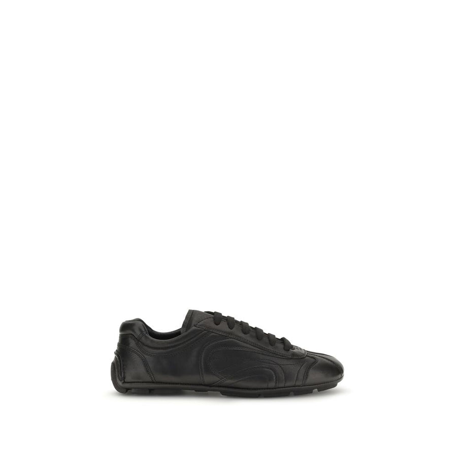 Black Calf Leather Bos Taurus Low Top Sneakers