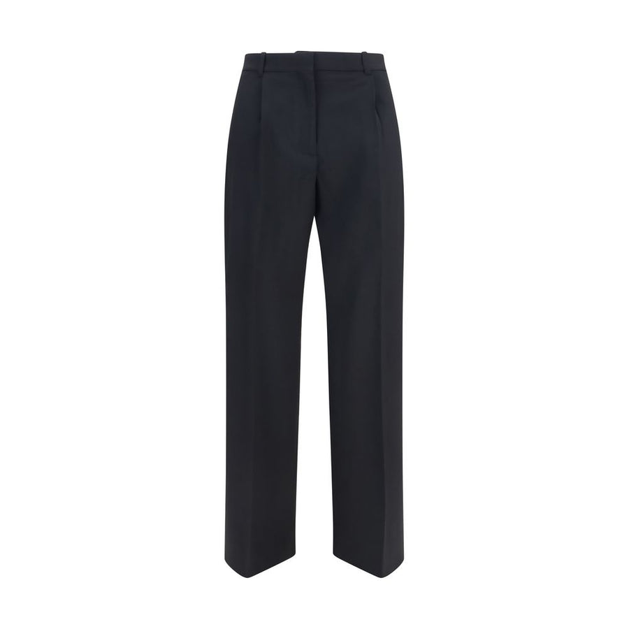 Black Wool Oves Aries Flared Pants