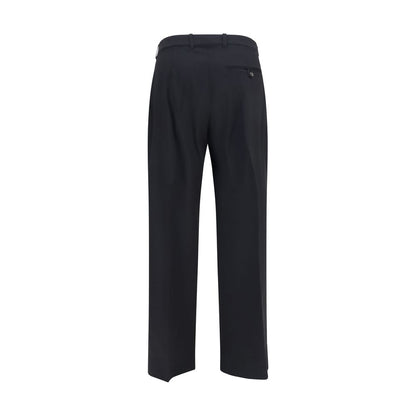 Black Wool Oves Aries Flared Pants
