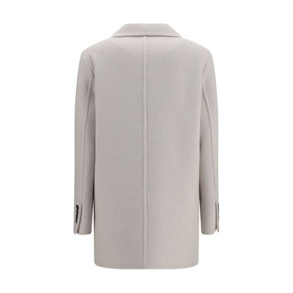 White Wool Oves Aries Full-Length Jacket