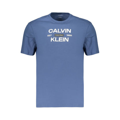 Blue Cotton Men's T-Shirt