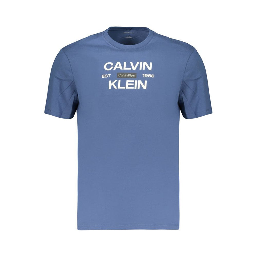 Blue Cotton Men's T-Shirt