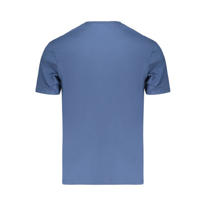 Blue Cotton Men's T-Shirt