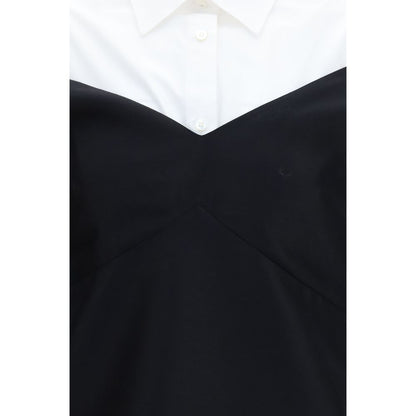 Black Wool Oves Aries Casual Dress