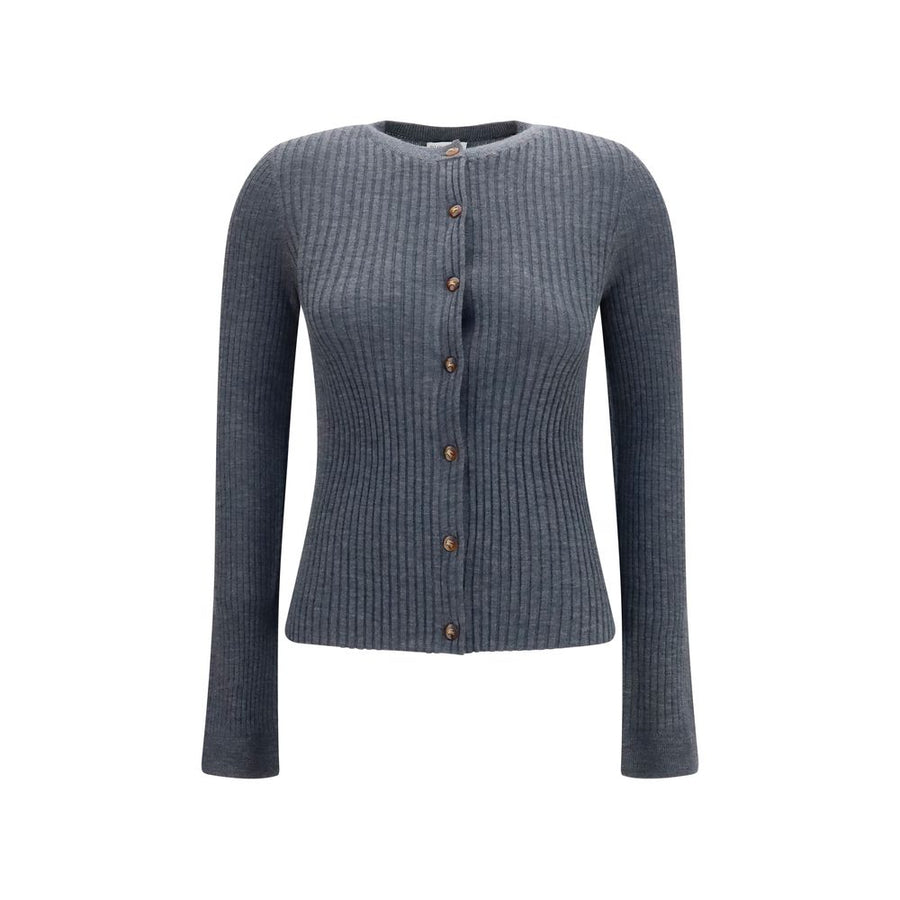 Gray Cashmere Cardigan