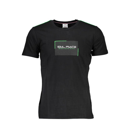 Black Cotton Men's T-Shirt
