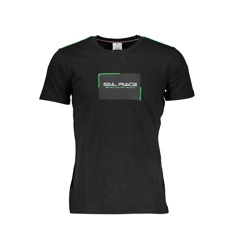Black Cotton Men's T-Shirt
