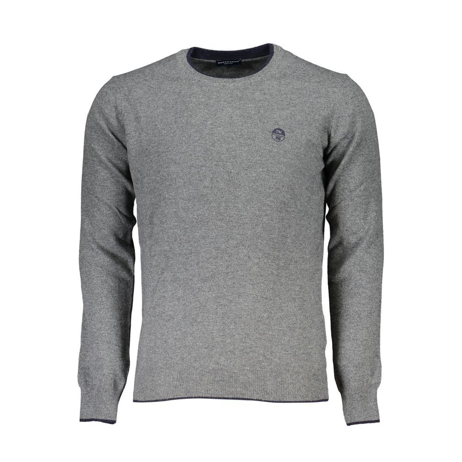 Gray Fabric Men's Sweater