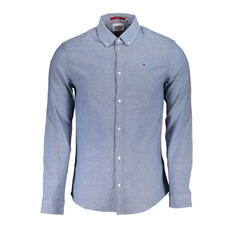 Blue Cotton Men's Shirt