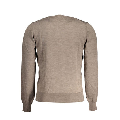 Brown Wool Men's Sweater