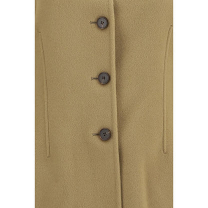 Beige Wool Oves Aries Full-Length Jacket