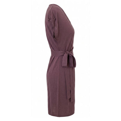 Purple Silk Women Dress