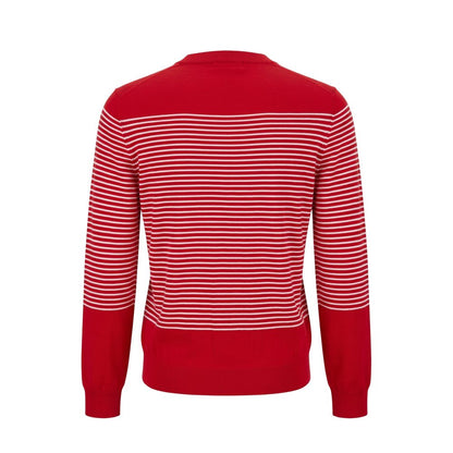 Red Cotton Men Sweater