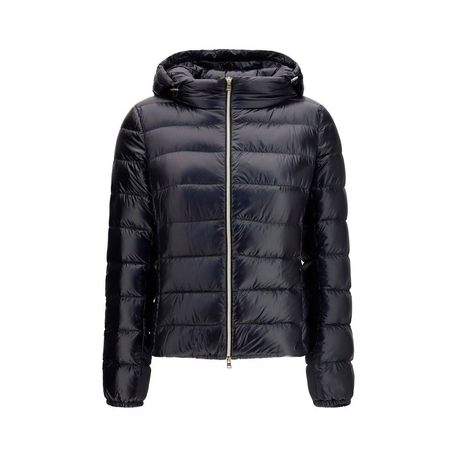 Black Polyamide Full-Length Jacket