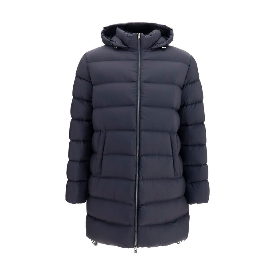 Black Polyamide Full-Length Jacket