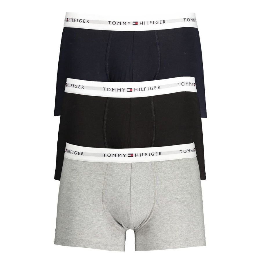 Gray Cotton Men's Boxer