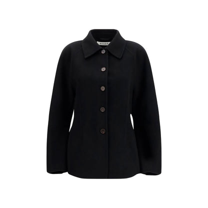 Black Wool Oves Aries Full-Length Jacket