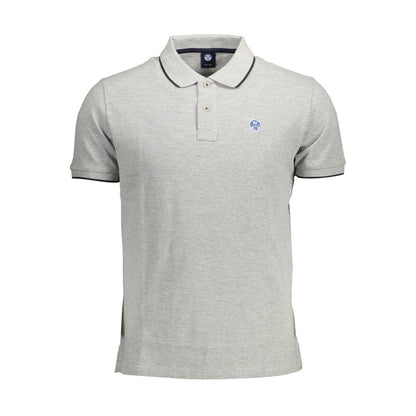 "Grigio Cotton Men Polo Shirt"