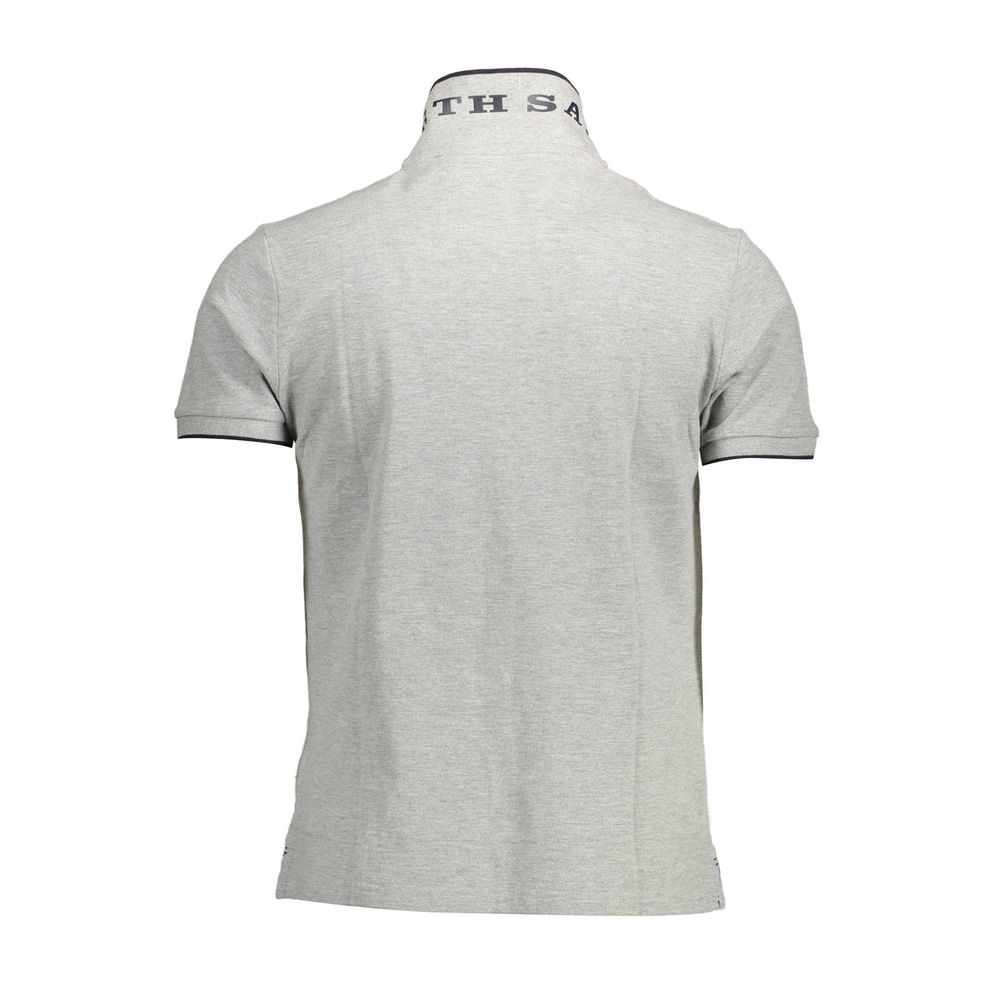 "Grigio Cotton Men Polo Shirt"