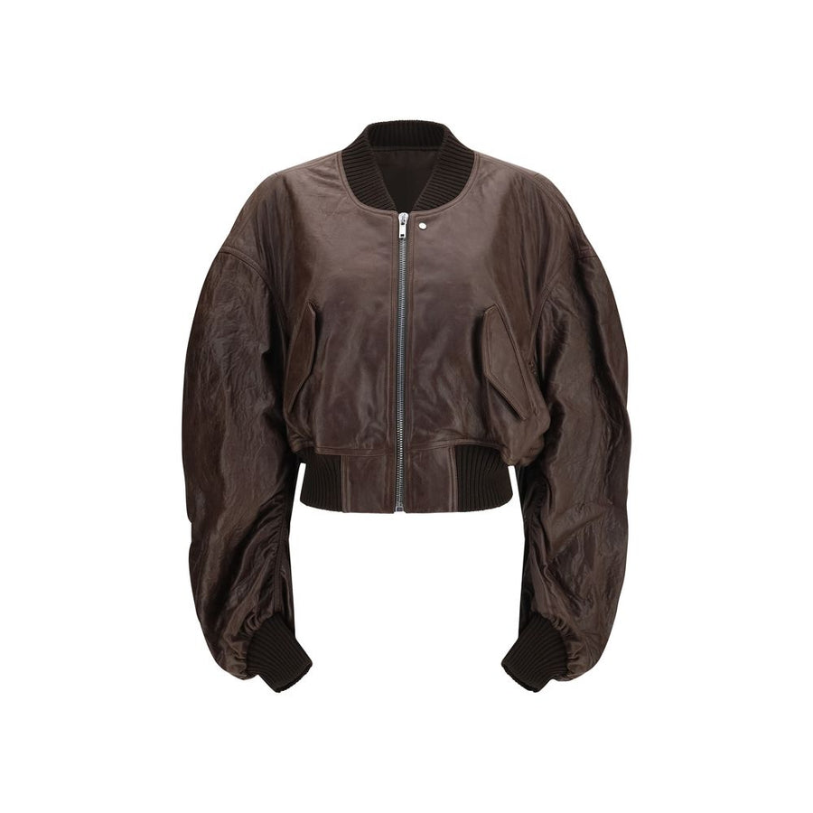 Brown Calf Leather Bos Taurus Bomber