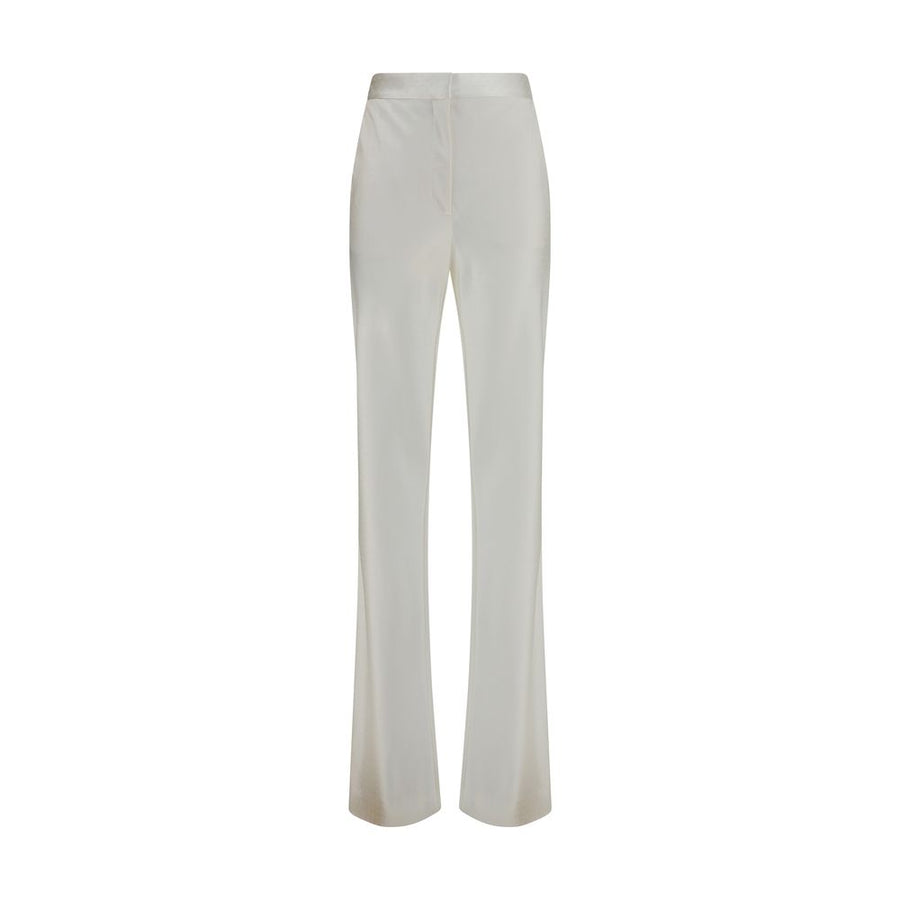 Beige Viscose Dress Pants