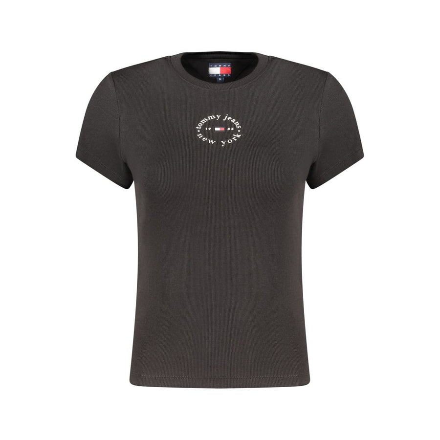Black Cotton Women's T-Shirt
