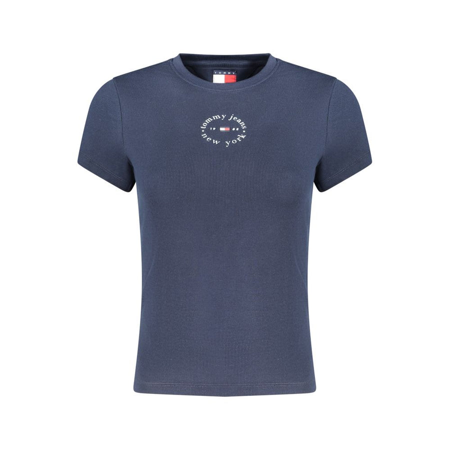 Blue Cotton Women's T-Shirt