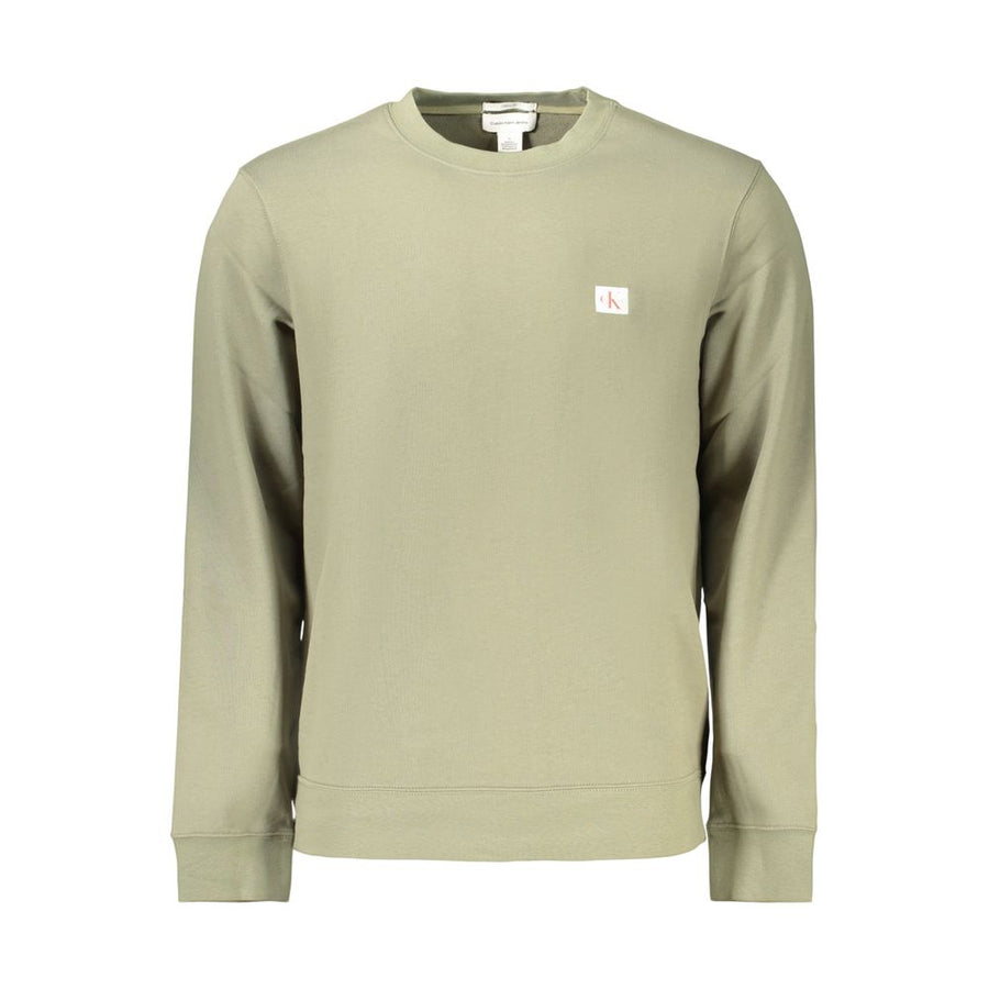 Green Cotton Mens Sweatshirt