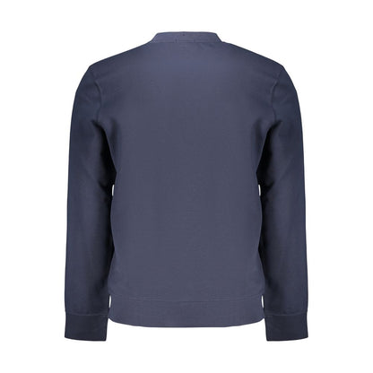 Blue Cotton Men's Sweatshirt
