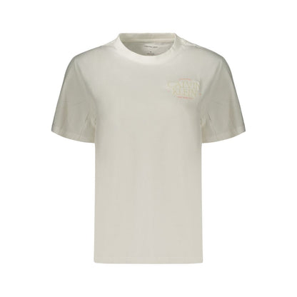 White Cotton Women's T-Shirt