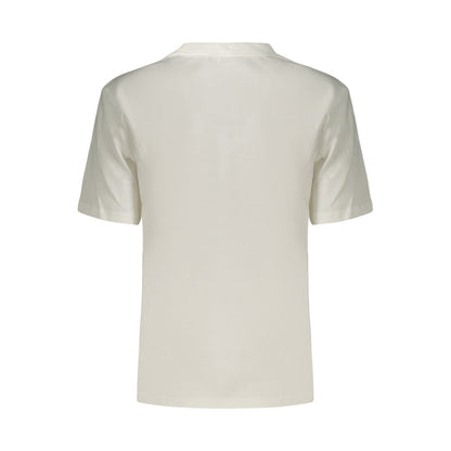 White Cotton Women's T-Shirt