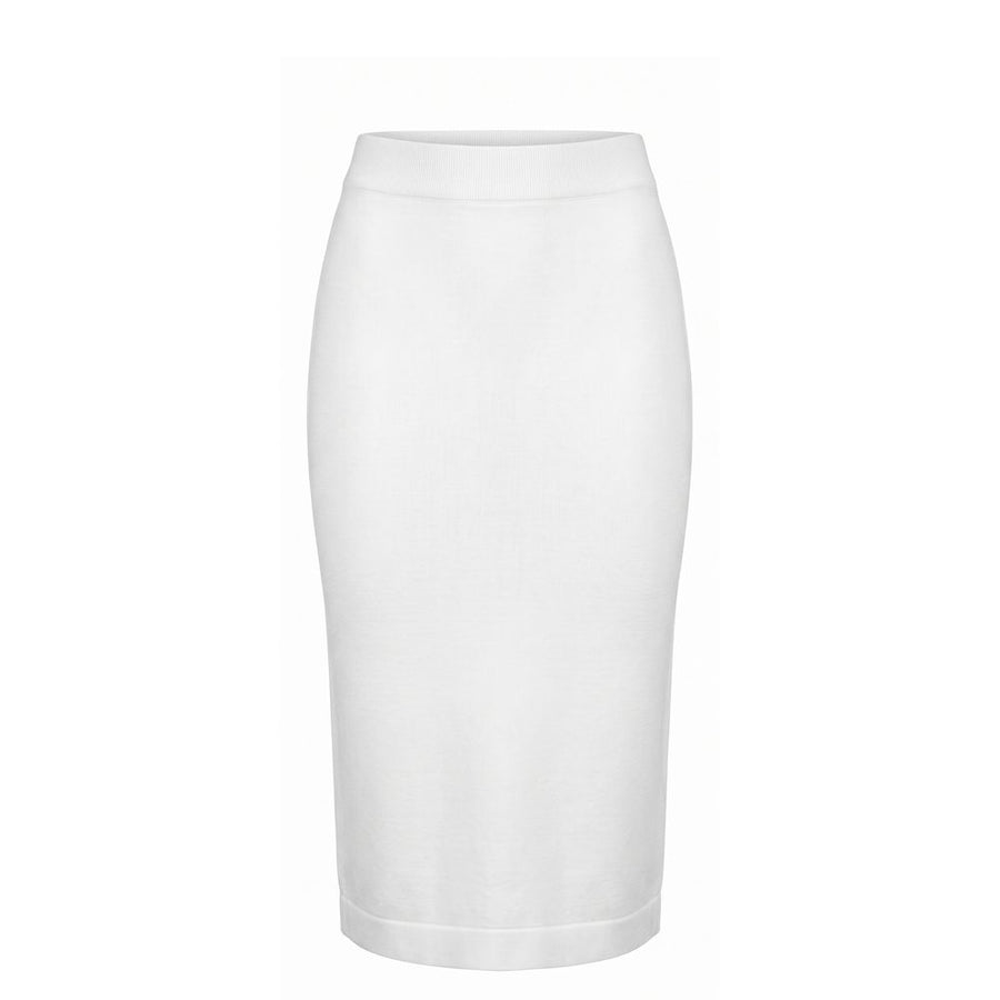 White Cotton Women Skirt